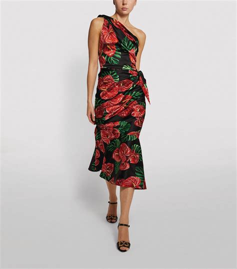 dolce gabbana rose dress free shipping|Dolce & Gabbana floral dress sale.